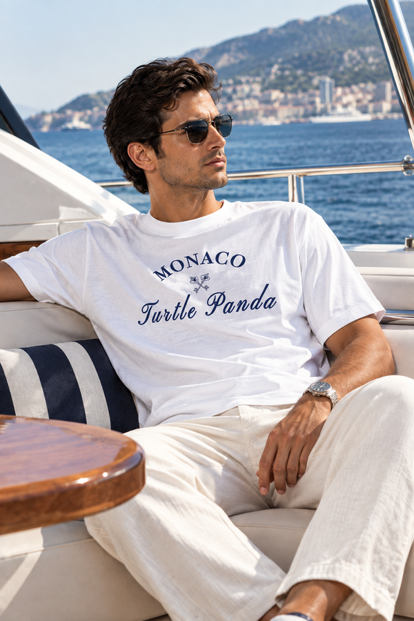 Monaco white Unisex Oversized Classic T-Shirt