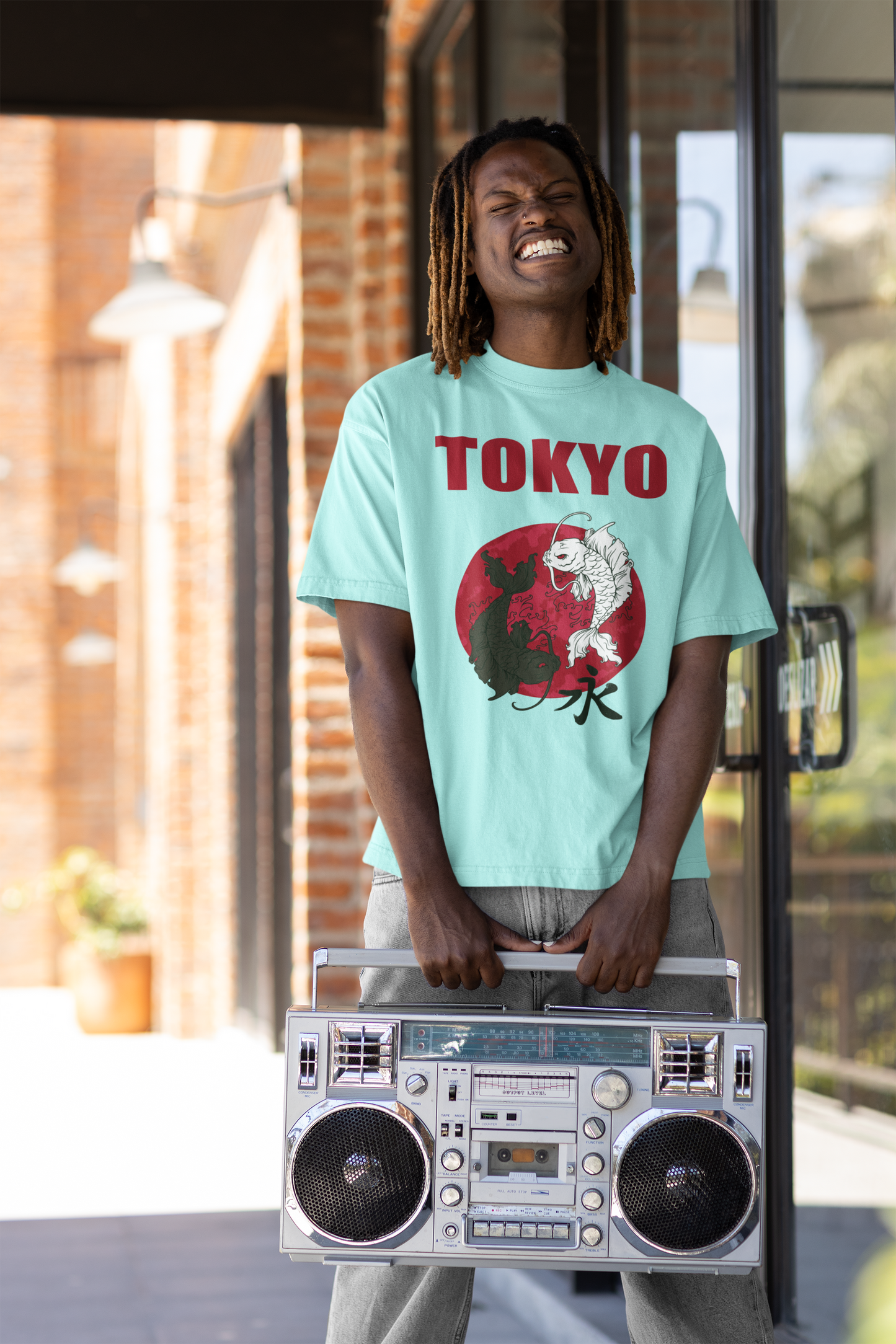 Tokyo Koi Fish Oversize Unisex Streetwear