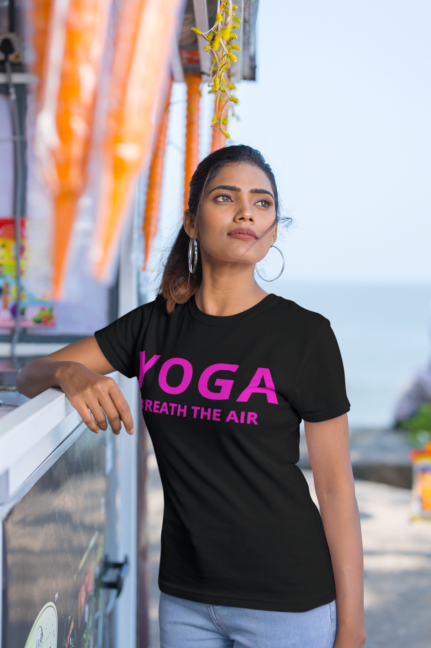 Yoga Breath the Air Unisex Tshirt
