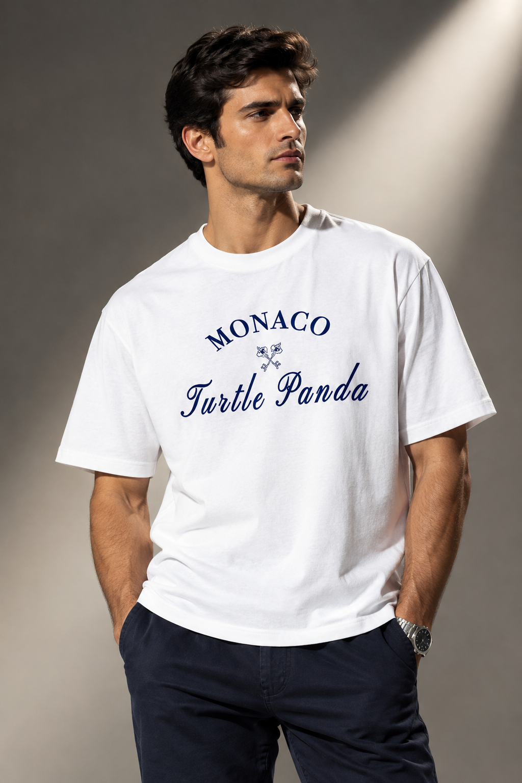 Monaco white Unisex Oversized Classic T-Shirt
