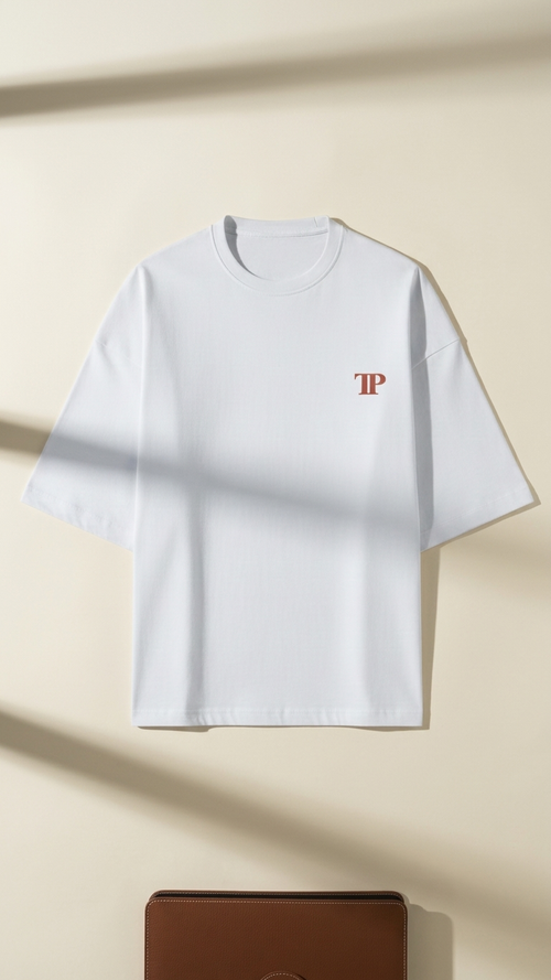 Essential Unisex Terry Structured fit T-Shirt - White Edition