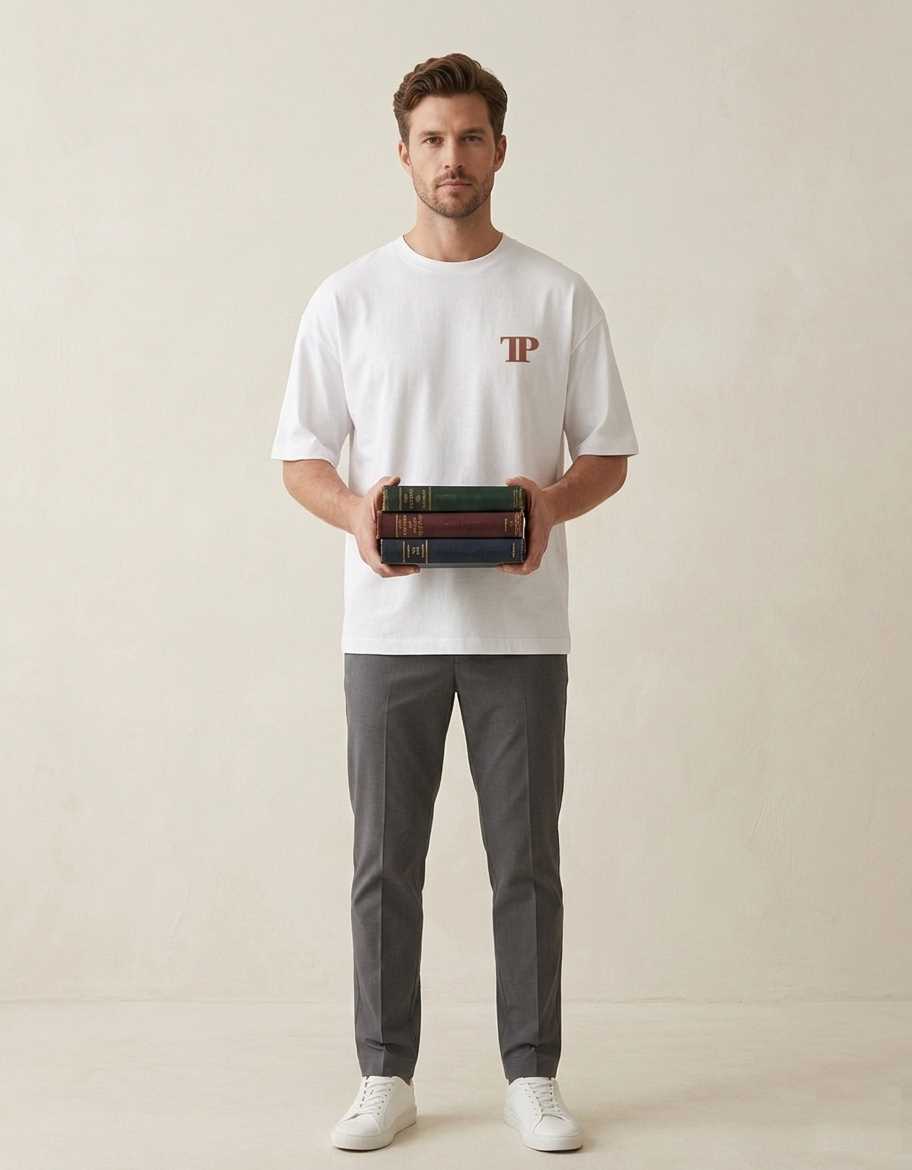 Essential Unisex Terry Structured fit T-Shirt - White Edition