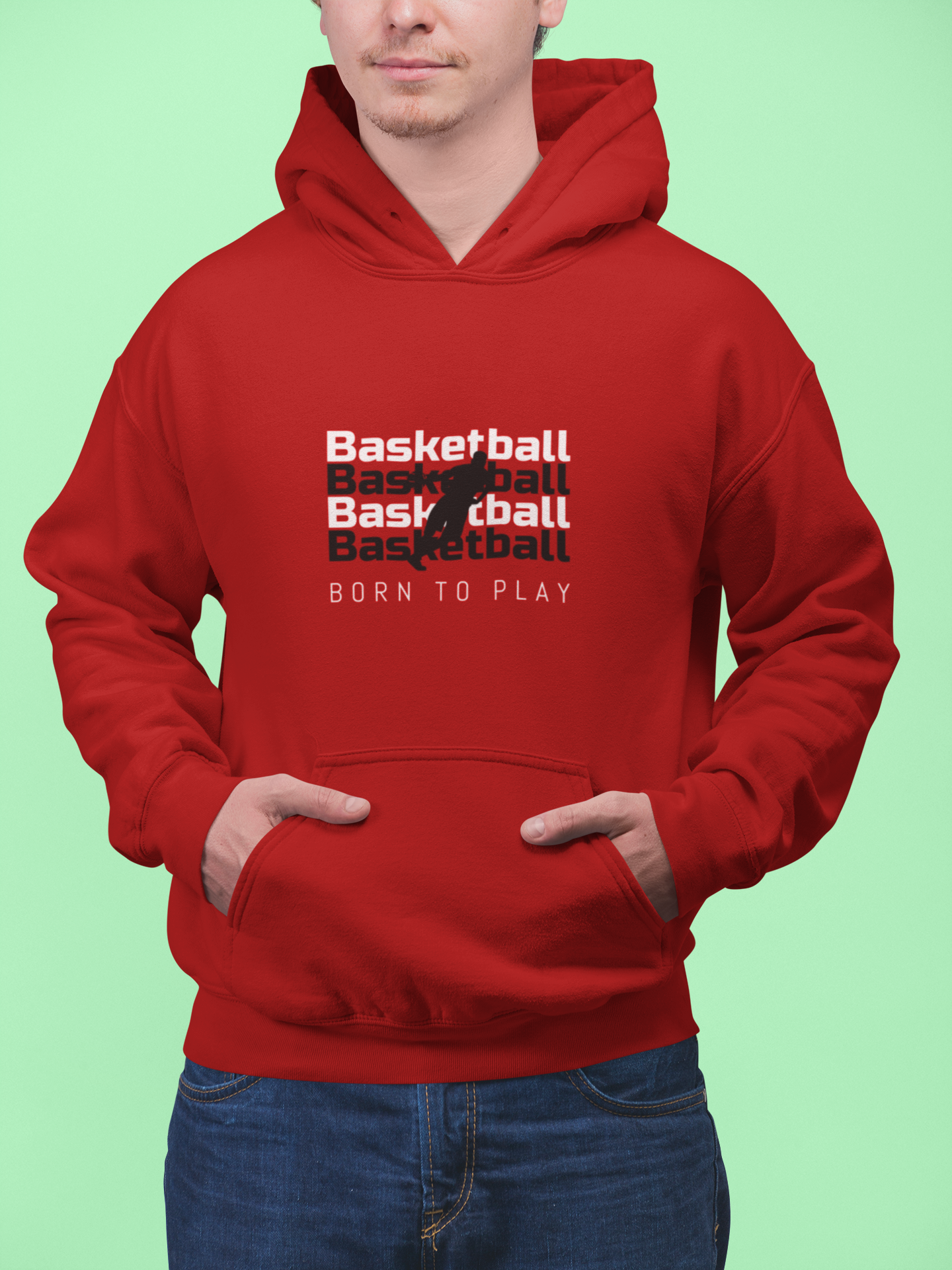BORN TO PLAY BASKETBALL UNISEX HOODIES