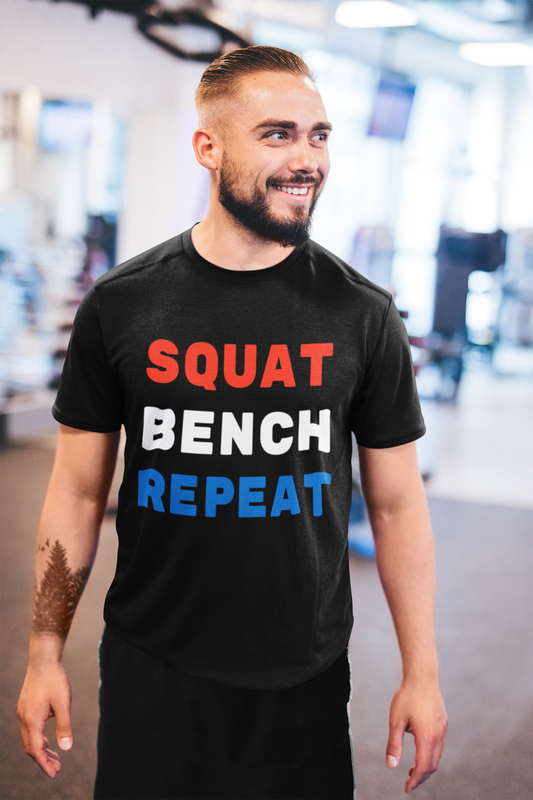 Squat Bench Repeat t-shirt