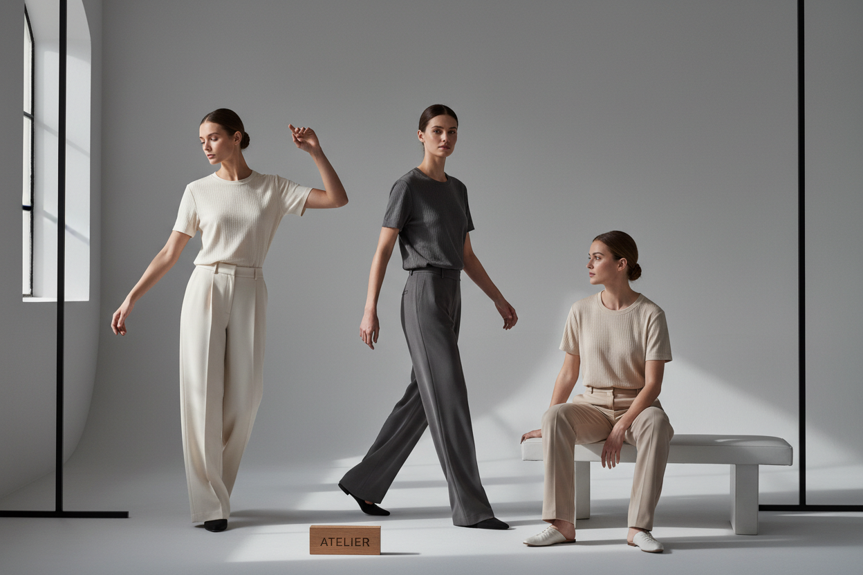 “Timeless essentials for women who move with purpose. Our T-shirts combine luxurious fabrics, minimalist design, and subtle detailing — a quiet expression of discipline, mastery, and enduring elegance. Limited edition. No restocks.”